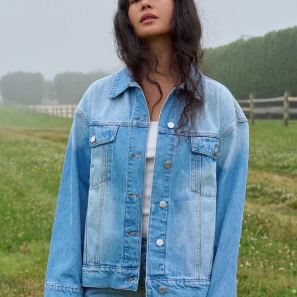 COPY - Parke Oversized Denim Jacket - Size S/M - Picture 1 of 4